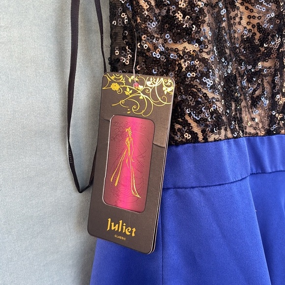 NWT Long Sequin Bodice A-line Dress by Juliet XXL - Picture 3 of 12
